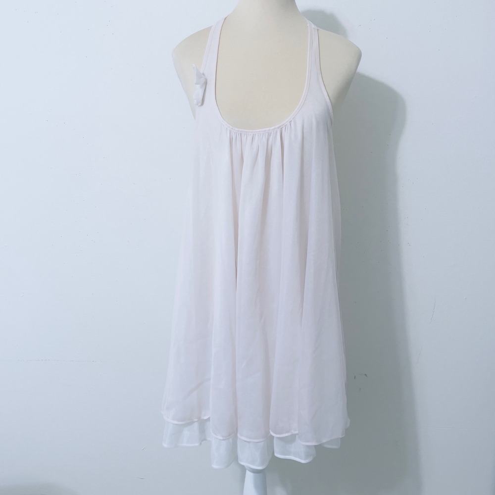 Betsey Johnson Babydoll Chemise M Pink Coquette Balletcore‎ Dollette Loungewear